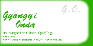 gyongyi onda business card